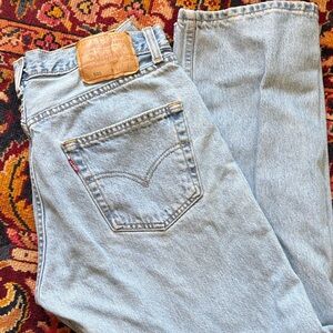 Levi's Light Blue 501 Vintage 90’s Straight Leg Jeans